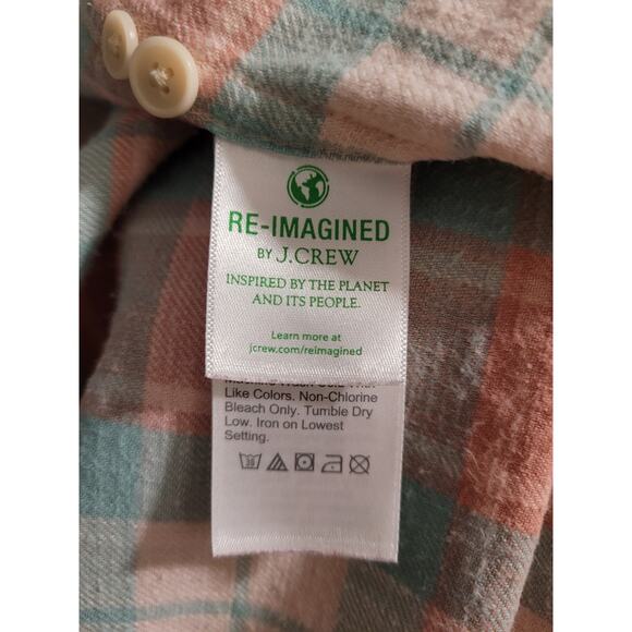 J. Crew - Women's Plaid Pink Flannel Shirt Size Small - Picture 7 of 9